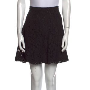 Michael Michael Kors Black Lace A-Line Skirt M